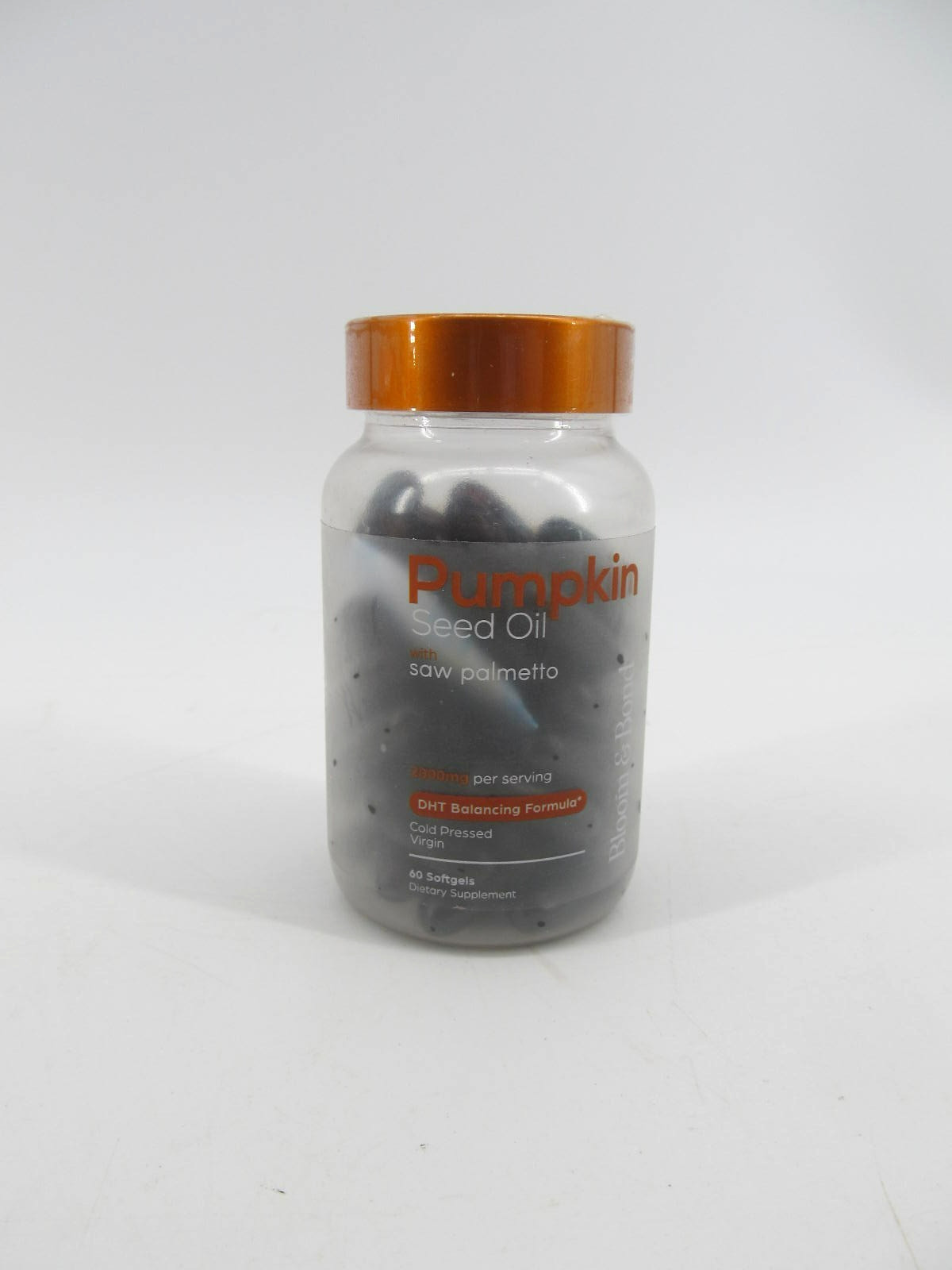 NEW Bloom & Bond – Pumpkin Seed Oil with Saw Palmetto 2000mg Softgels – ex. 3/28