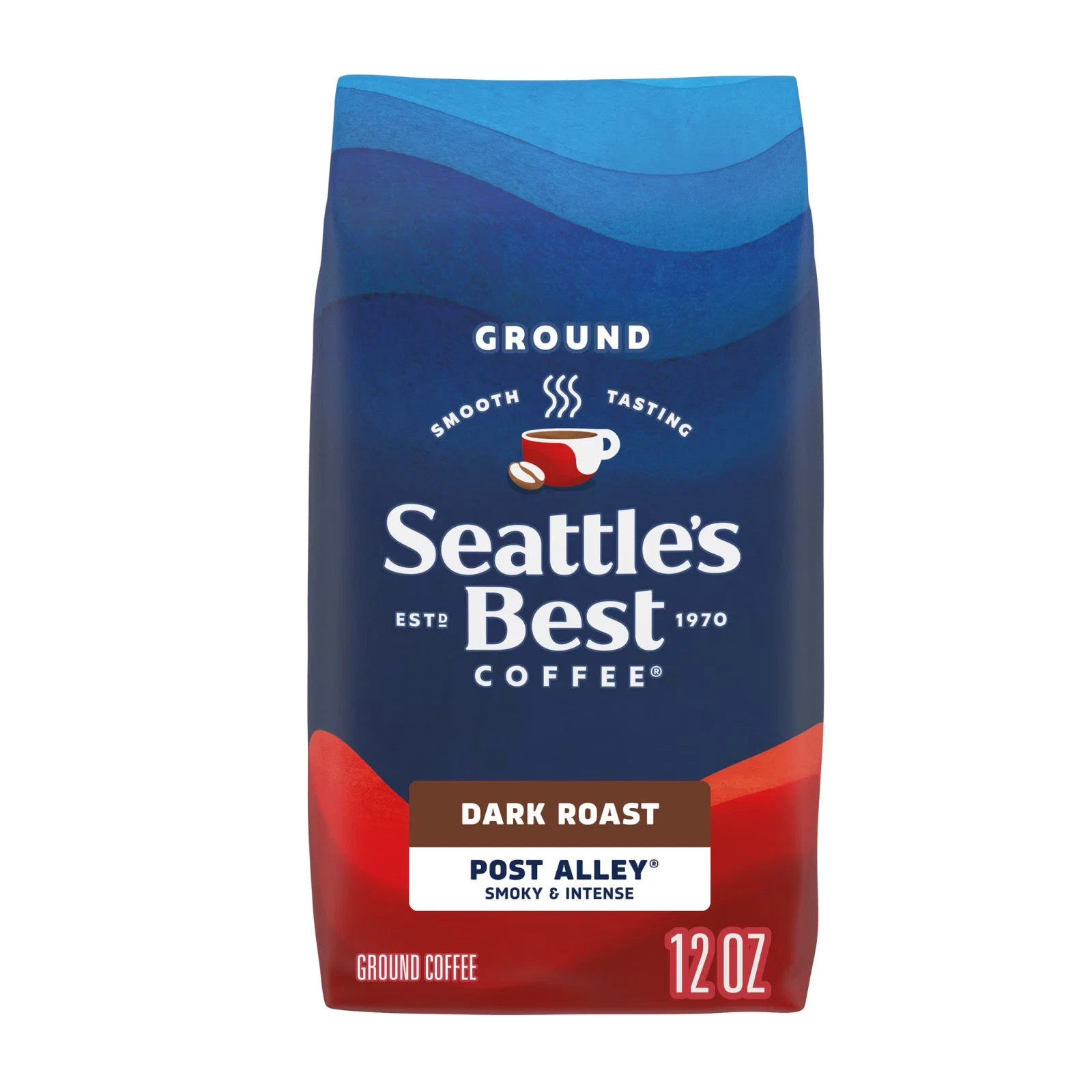 Seattle’s Best Coffee, Post Alley, Dark Roast, Ground Coffee, 100% Arabica,12 oz