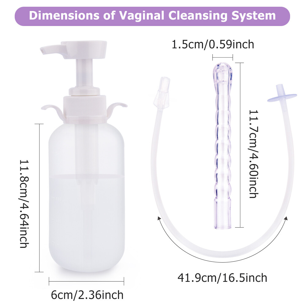 Women Enema Anal Vaginal irrigator Enemator Douche Cleaner Bottle Pump 300ML