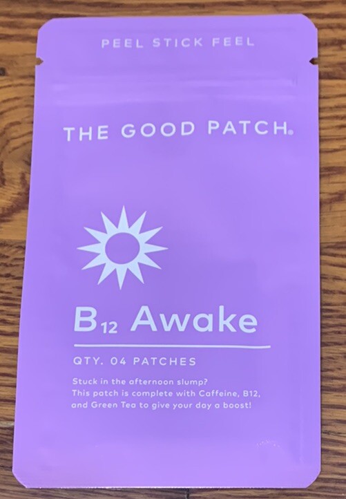 The Good Patch B12 Awake 4 Transdermal Patches 15 mg Caffeine