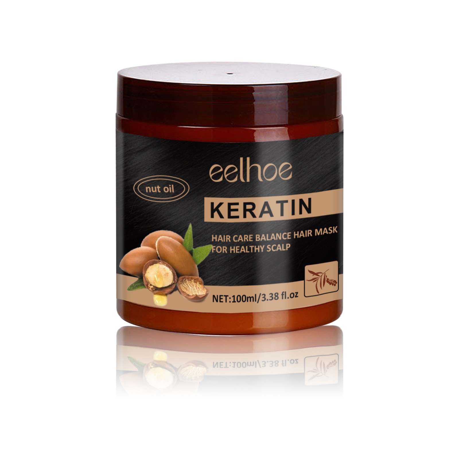 Keratin Hair Care Balance Hair Mask, Repair Frizzy Dry Hair Smooth Moisturizing