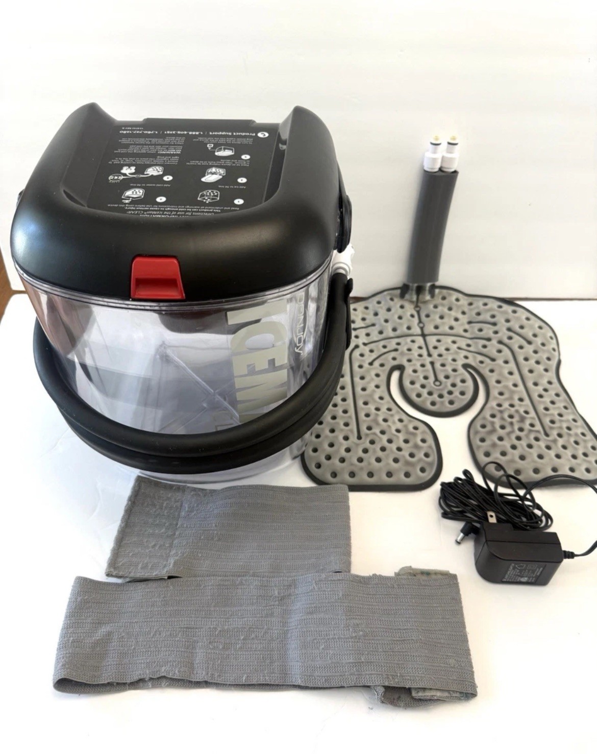 Donjoy Ice Clear 3 Cold Water Pump Main Unit W/ Power Supply, Pad, Hose