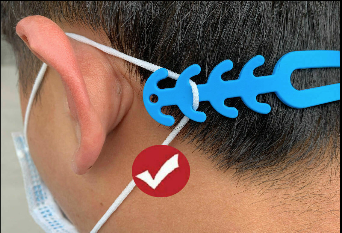 10 Ear Hook Adjustable Strap Extension For Face Mask Relief Pain Over Head Wear
