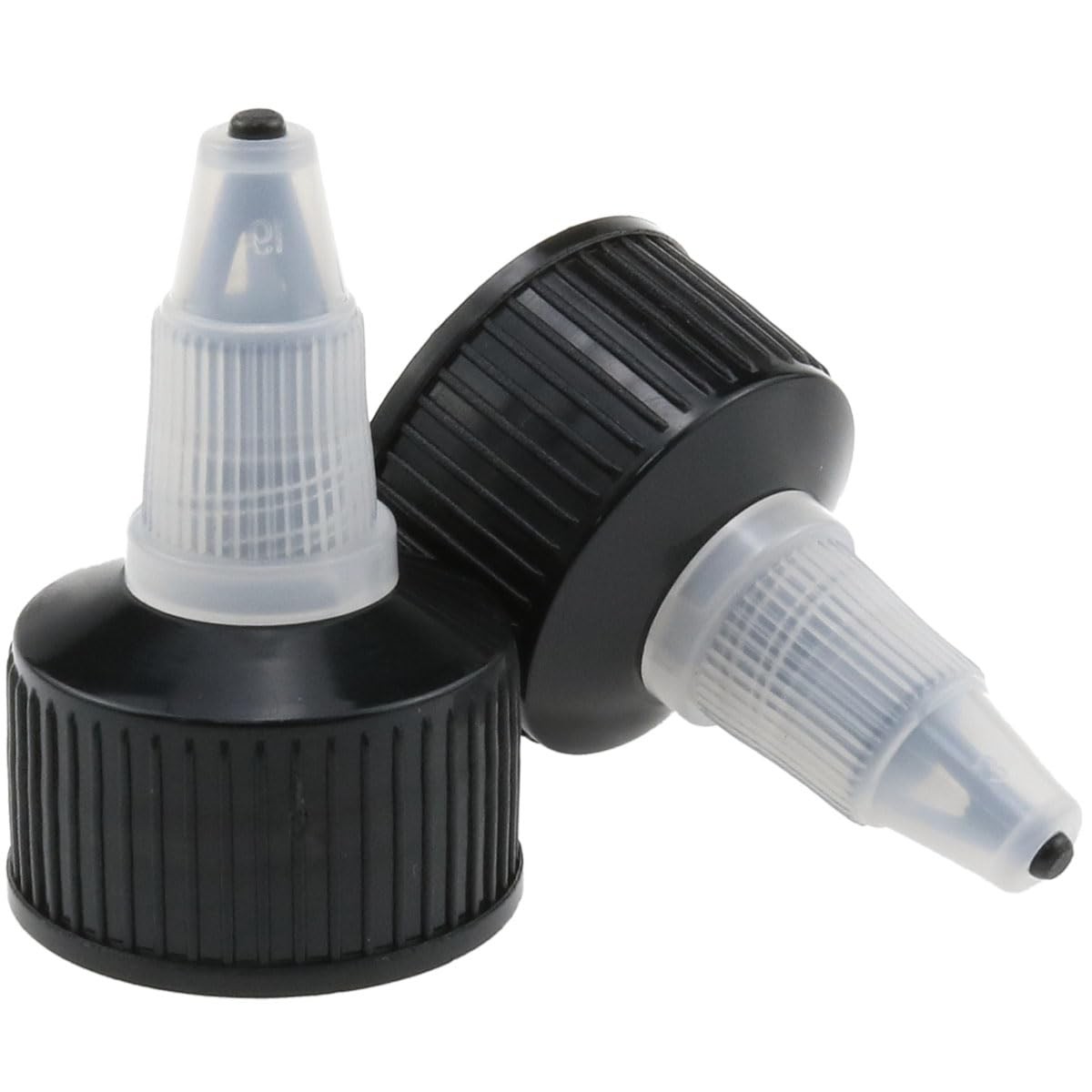 24/410 Natural Twist Top Caps – 12 PCS Black Dispensing Caps for Squeeze Bott…