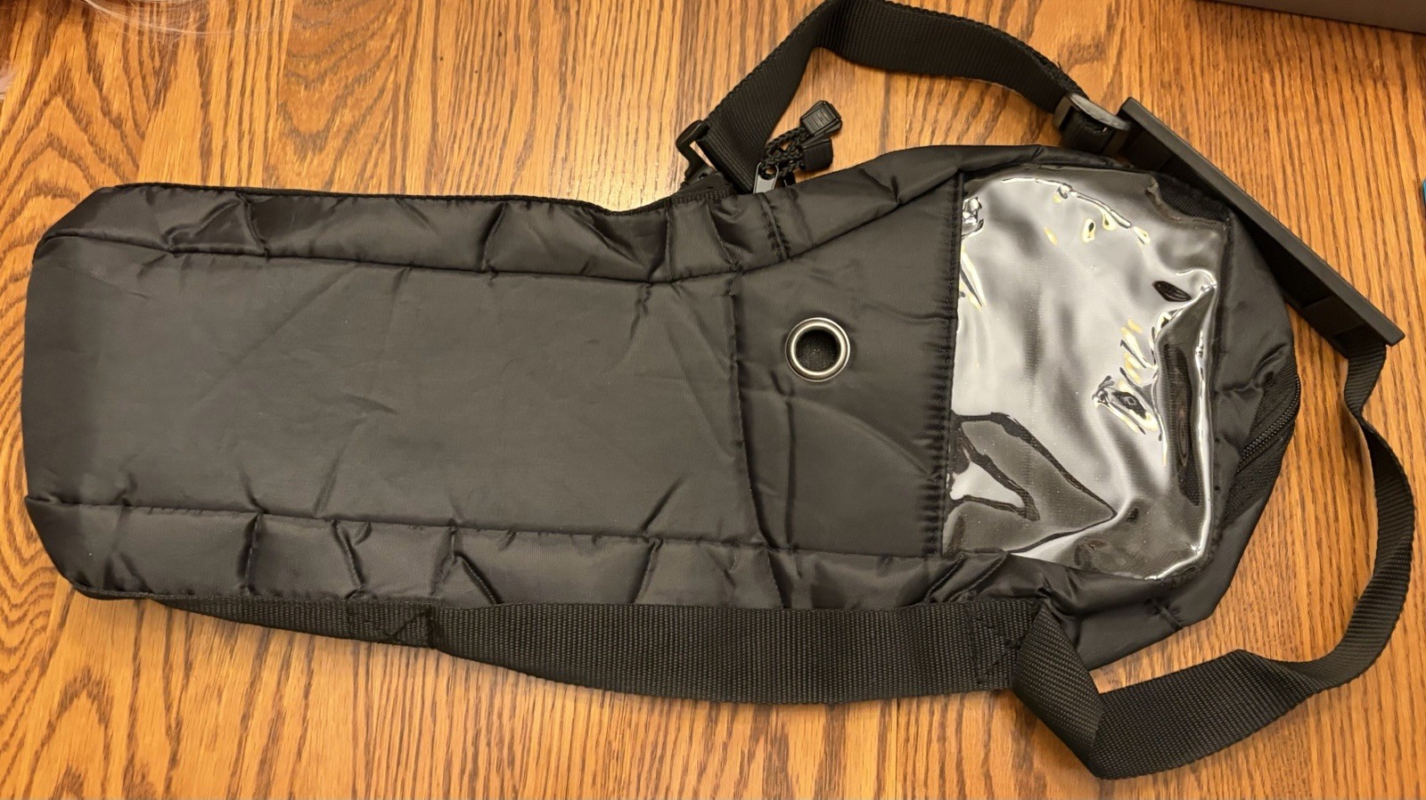 Oxygen Tank Bag Medical Black Shoulder Strap, 20” X 3.5” X 4-4.5”