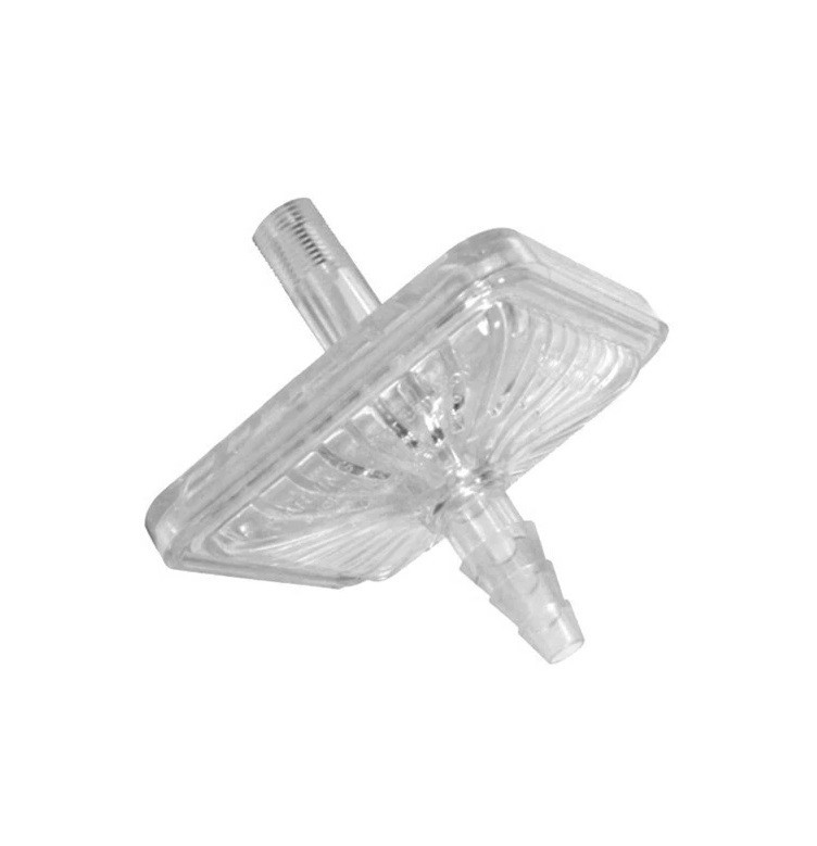 Suction Bacteria Filter 1/8” Screw Mount, 1/4” to 1/2” Barb, AG Industries BF401
