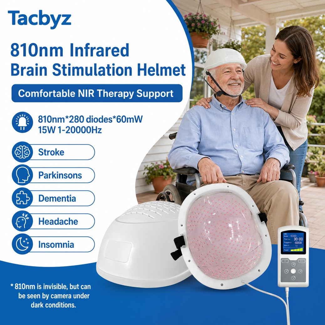 810nm Near Infrared Light Therapy Helmet Photobiomodulation Improve Brain Health