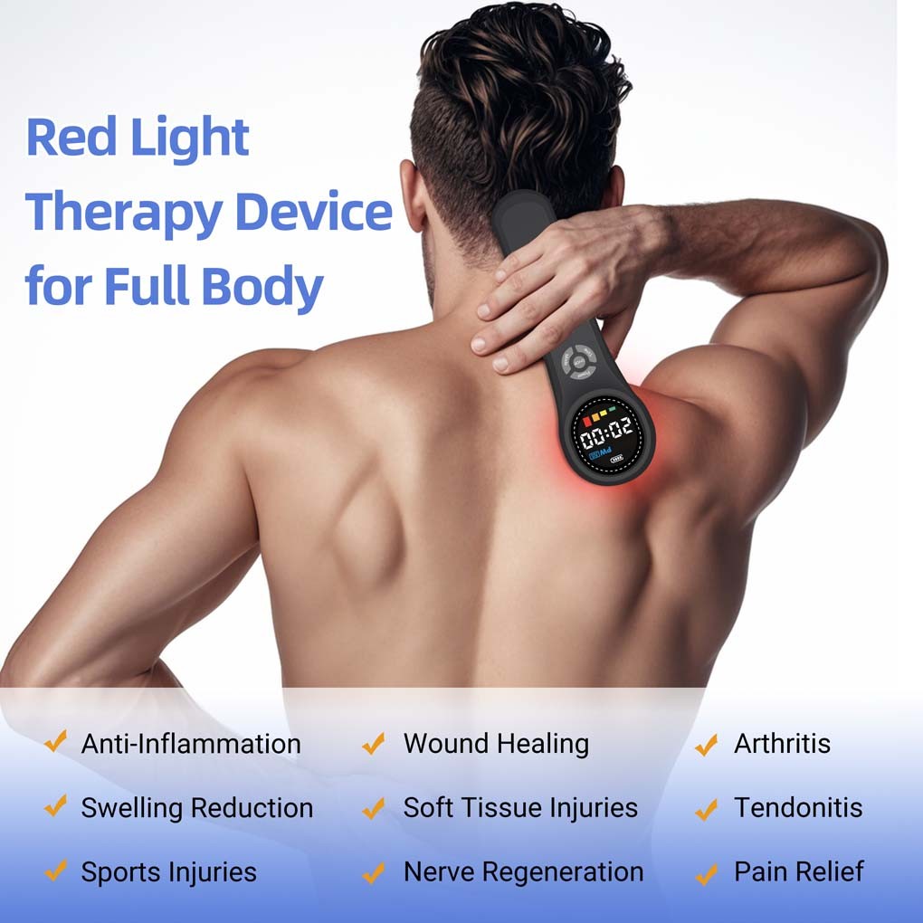 1760mW LLLT Red Light Therapy Device for Back Neck Shoulder Knee Pain Relief