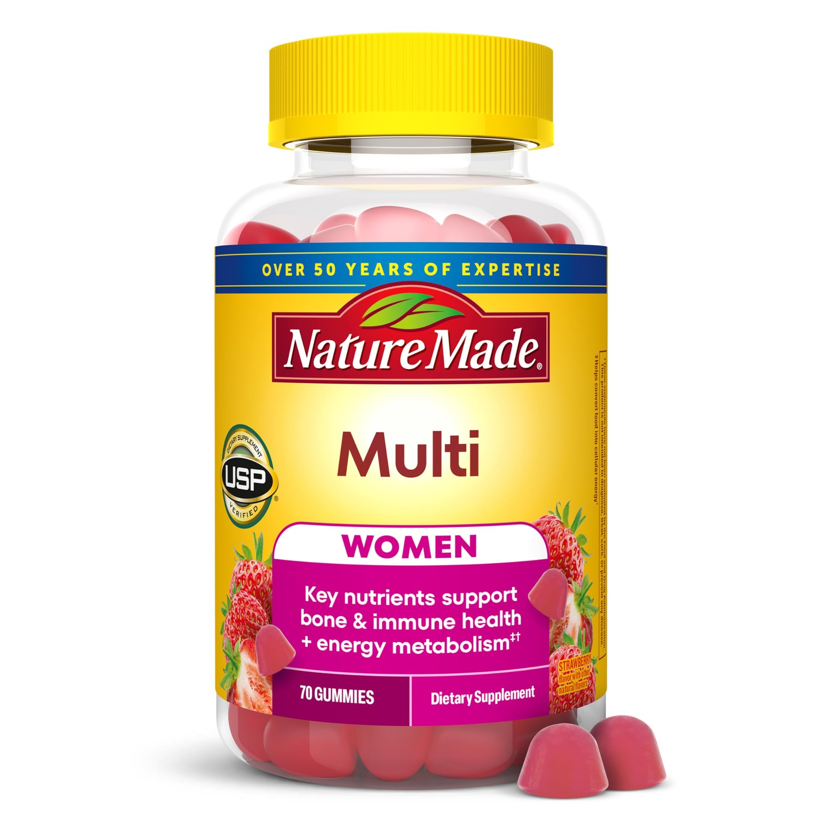 Multivitamin Gummies for Women 70 Count Nature Made dietary supplement daily