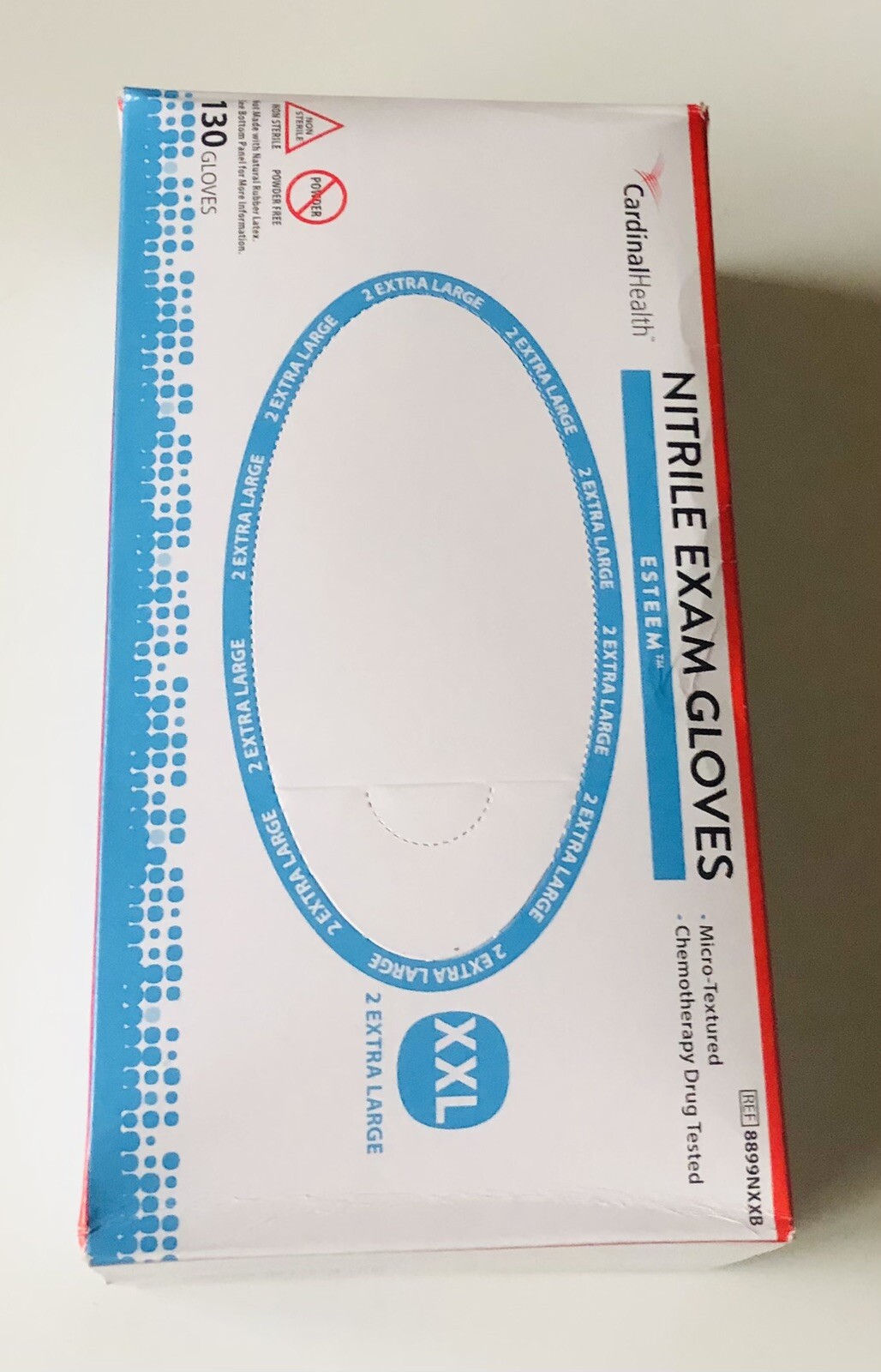 ONE BOX/130 GLOVES- Nitrile Exam Gloves Size XXL