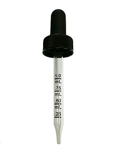 Set of 3 Calibrated Straight Tip 1 oz Glass Dropper for 30 ml Bottles