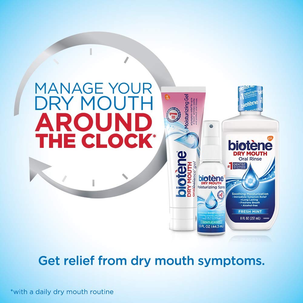 Biotene Dry Mouth Management Oral Rinse Spray Gel 1 Kit Moisturizing
