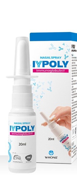 Powerful «IYPOLY» for Mutant Virus Prevention, Nasal Spray Immunoglobulin Y 20ml