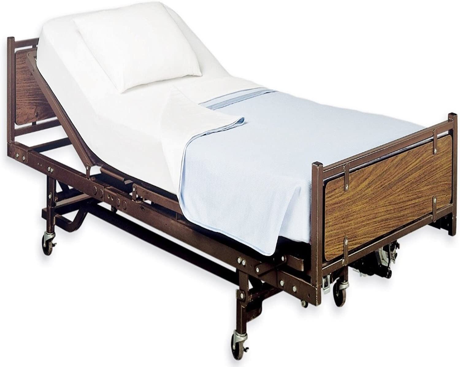 Wholesale Fitted Hospital Bed Sheets, Soft Knitted Jersey Knit Sheet, 36X84″X16″