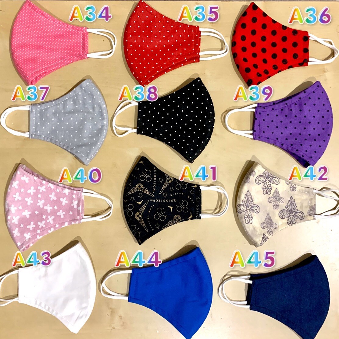 Washable Cotton Face Masks for Adults Unisex