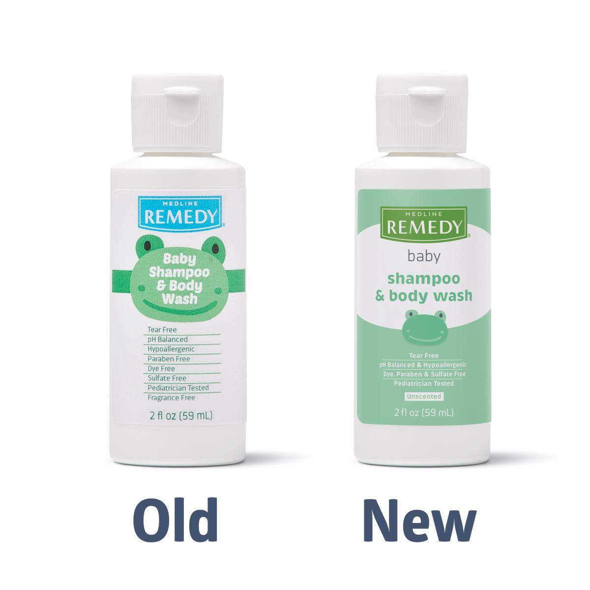 Remedy Baby Shampoo & Body Wash, Unscented, 2 oz., Each