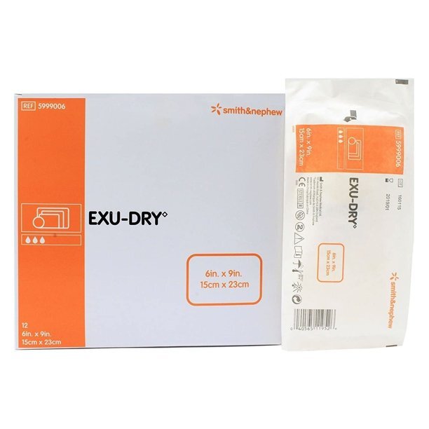 Smith and Nephew 5999006 Exu-Dry 6 in. x 9 in. (Pack of 3)