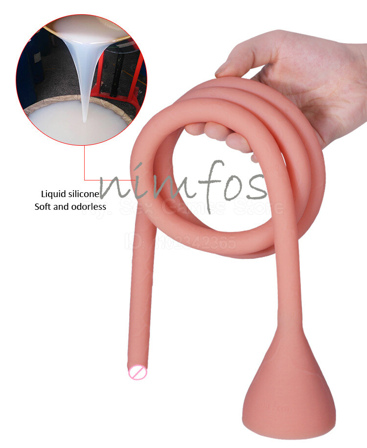 58cm/88cm/118cm Shower Enema Vaginal Anal Wash Colon Douche Nozzle Cleaning Tube