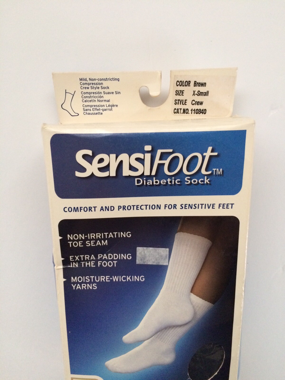 JOBST SensiFoot Diabetic Socks (Comfort and Protect for Sensitive Feet)= X-Small