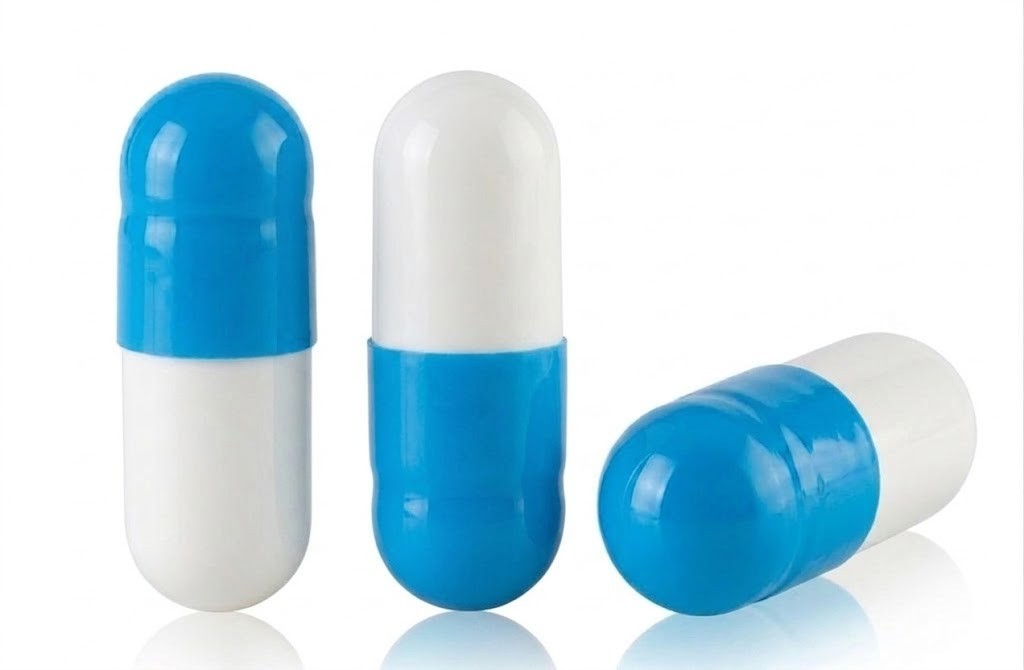 Size 4 BLUE Gelcaps x100 Empty Gelatin Capsules