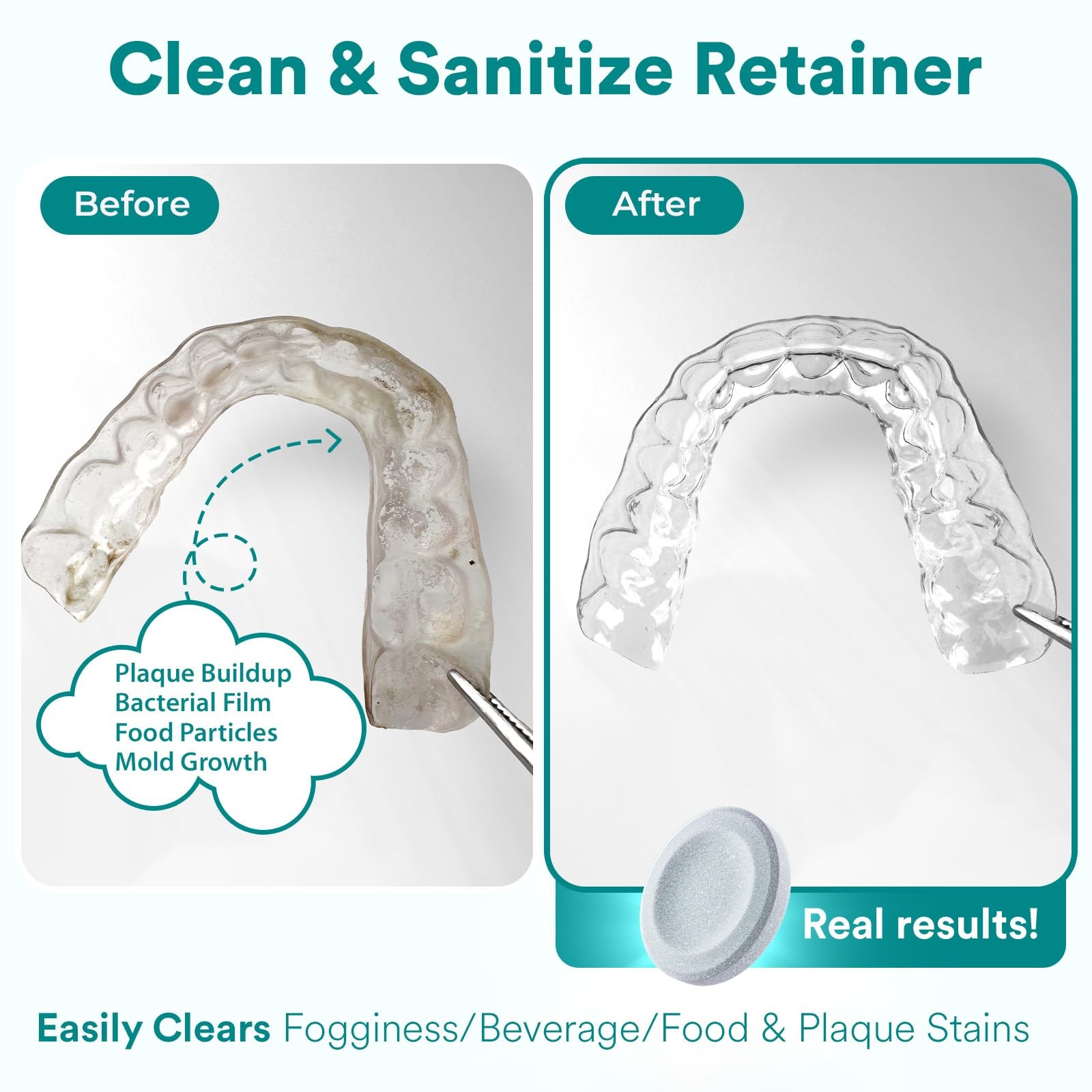 Cleaner Tablets 1 Count Mint Scent Denture Night Guard Weiss Retainer Naturals