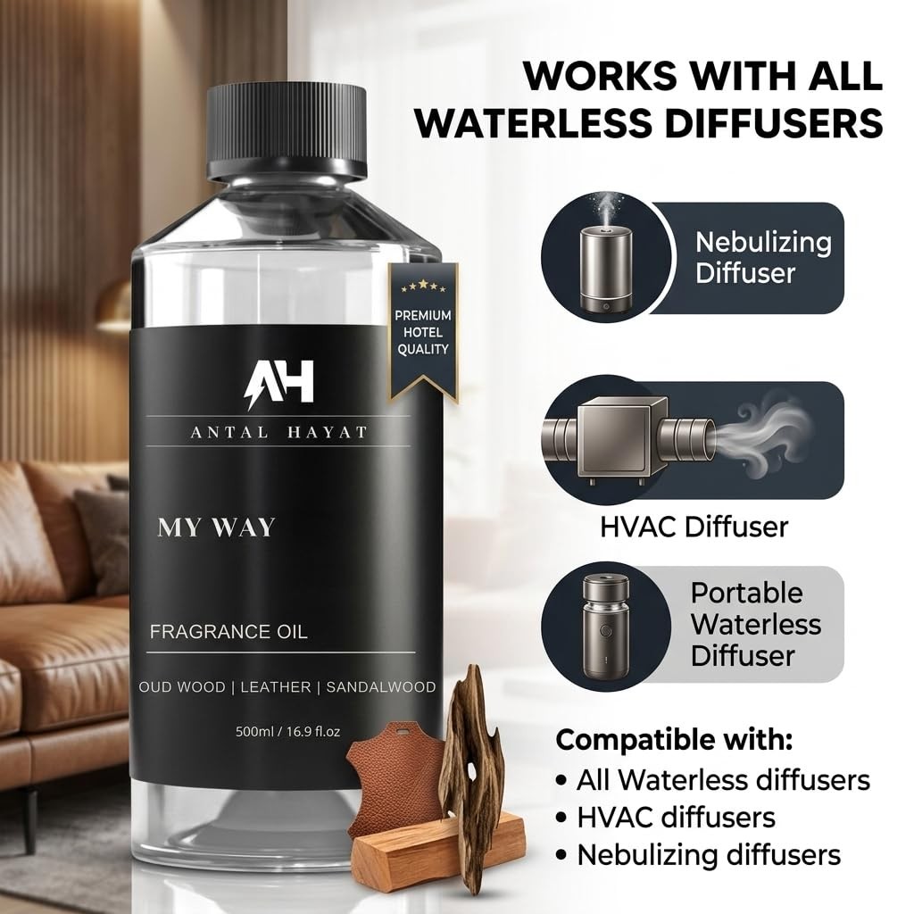 Essential Oil Scent Diffuser 500mL Sandalwood Cedar Iris My Way Luxury Hotel