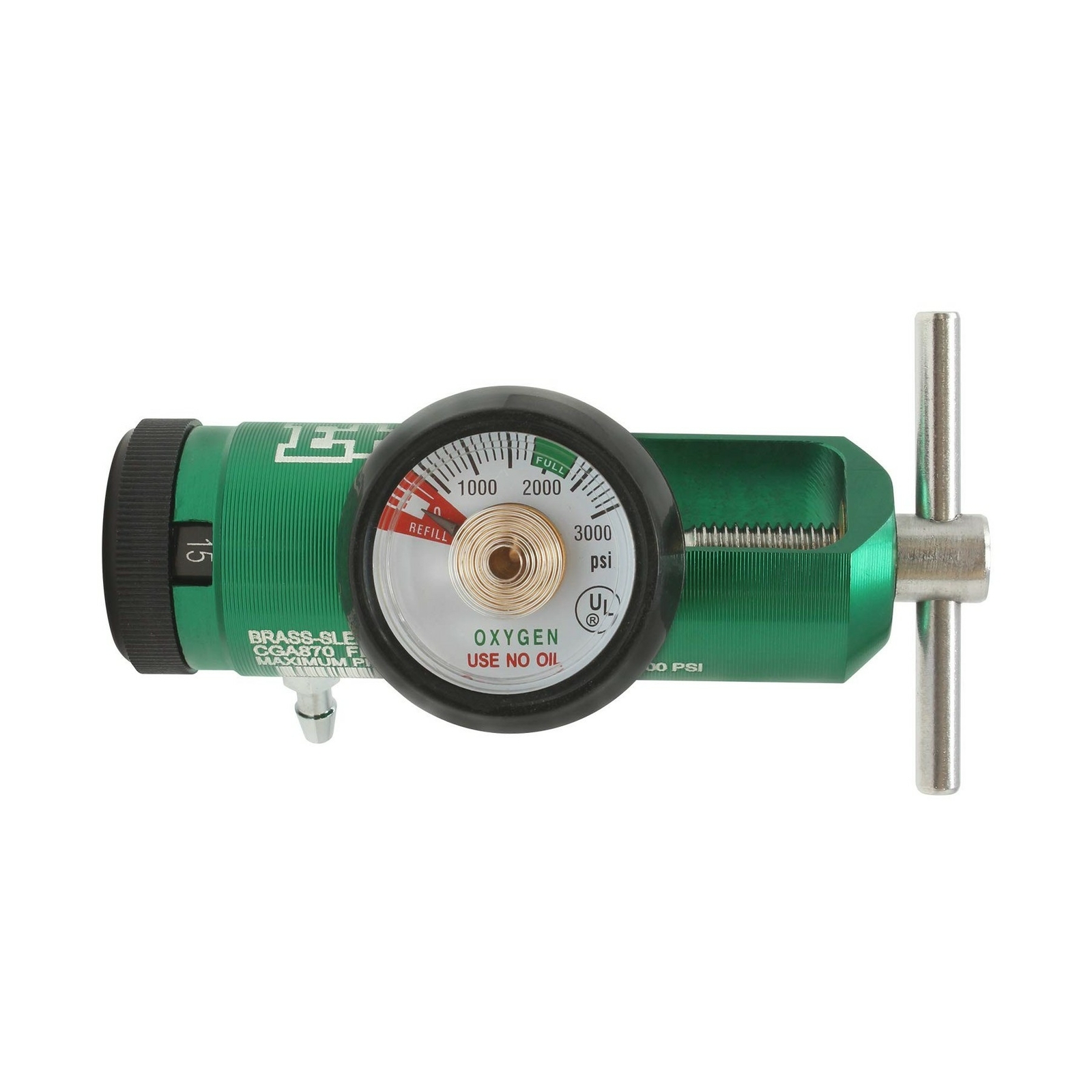 Ever Ready First Aid Oxygen Regulator CGA-870 Gauge Flow Rate with Wrench Key…