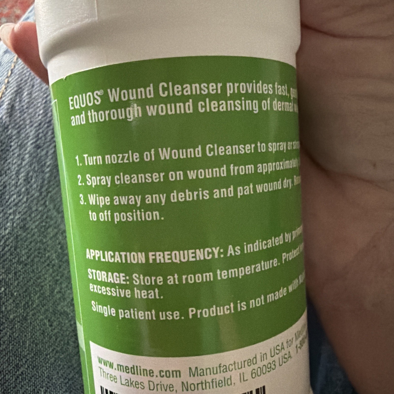 Equos Wound Cleanser #EQX6008, 8oz Bottle