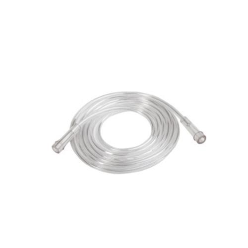 Clear Crush-Resistant Oxygen Tubing, 25′, Standard Connector, 2pk