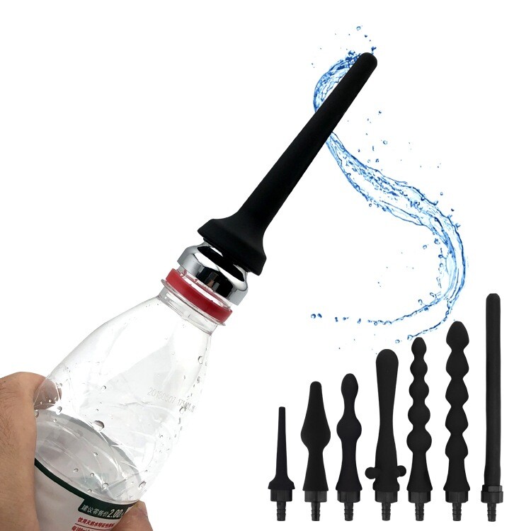 Adult Mineral Water Bottle Silicone Enema Irrigator Cleaning and Washing