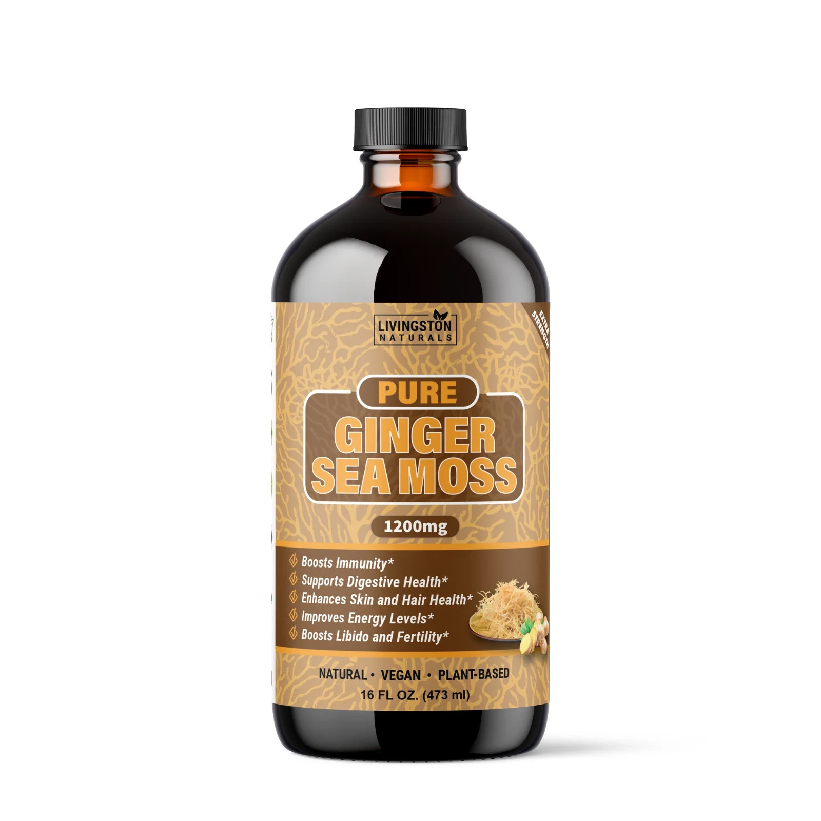 PURE GINGER SEA MOSS – NATURAL HERBAL LABS