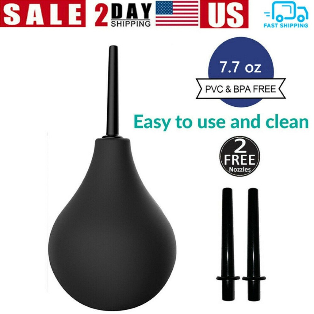 225ml Anal Vaginal Bulb Douche Colonic Irrigation Rubber Enema Bag Cleaner Kit