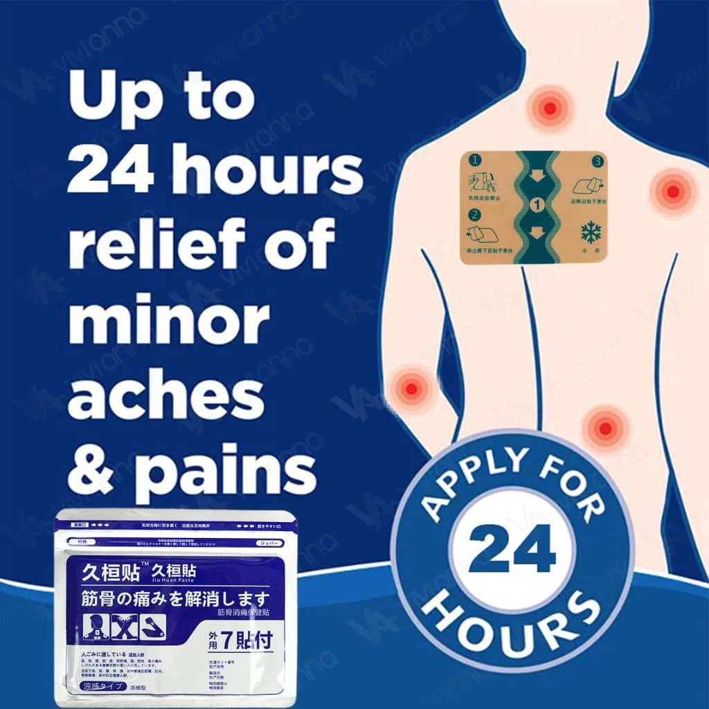 5 Packs x 7’s Patches Hisamitsu Mohrus Tape L 40mg Muscle Pain Relief Patches