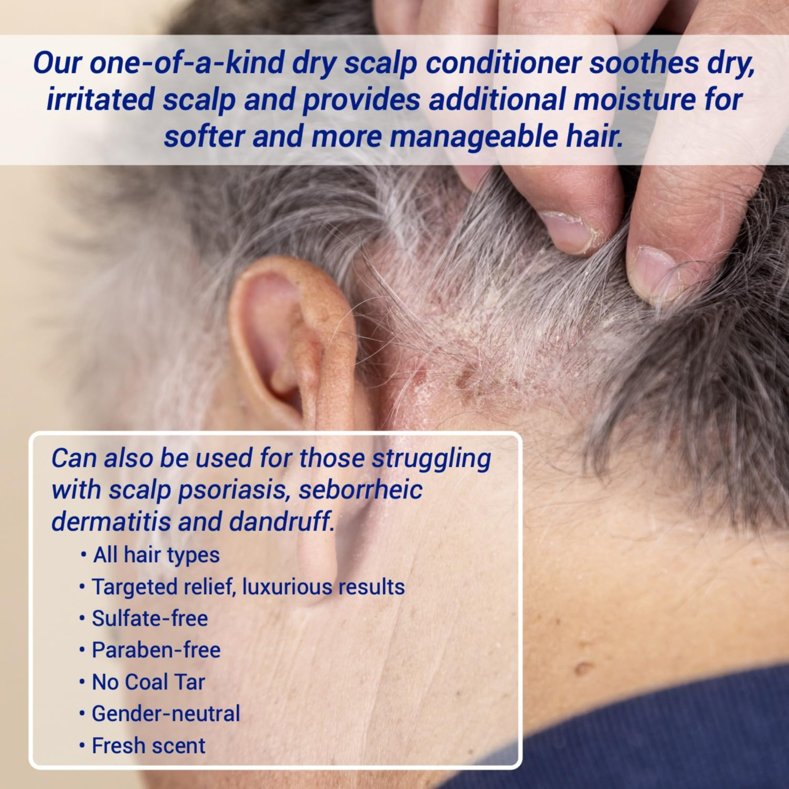 TriDerma Dry Scalp Control Deep Moisturizing Hair Conditioner – 6 oz