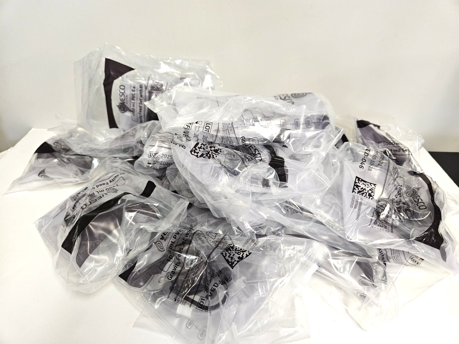 Feeding Set Gravity Bag ENfit Top Fill 1000ml – LOT of 25