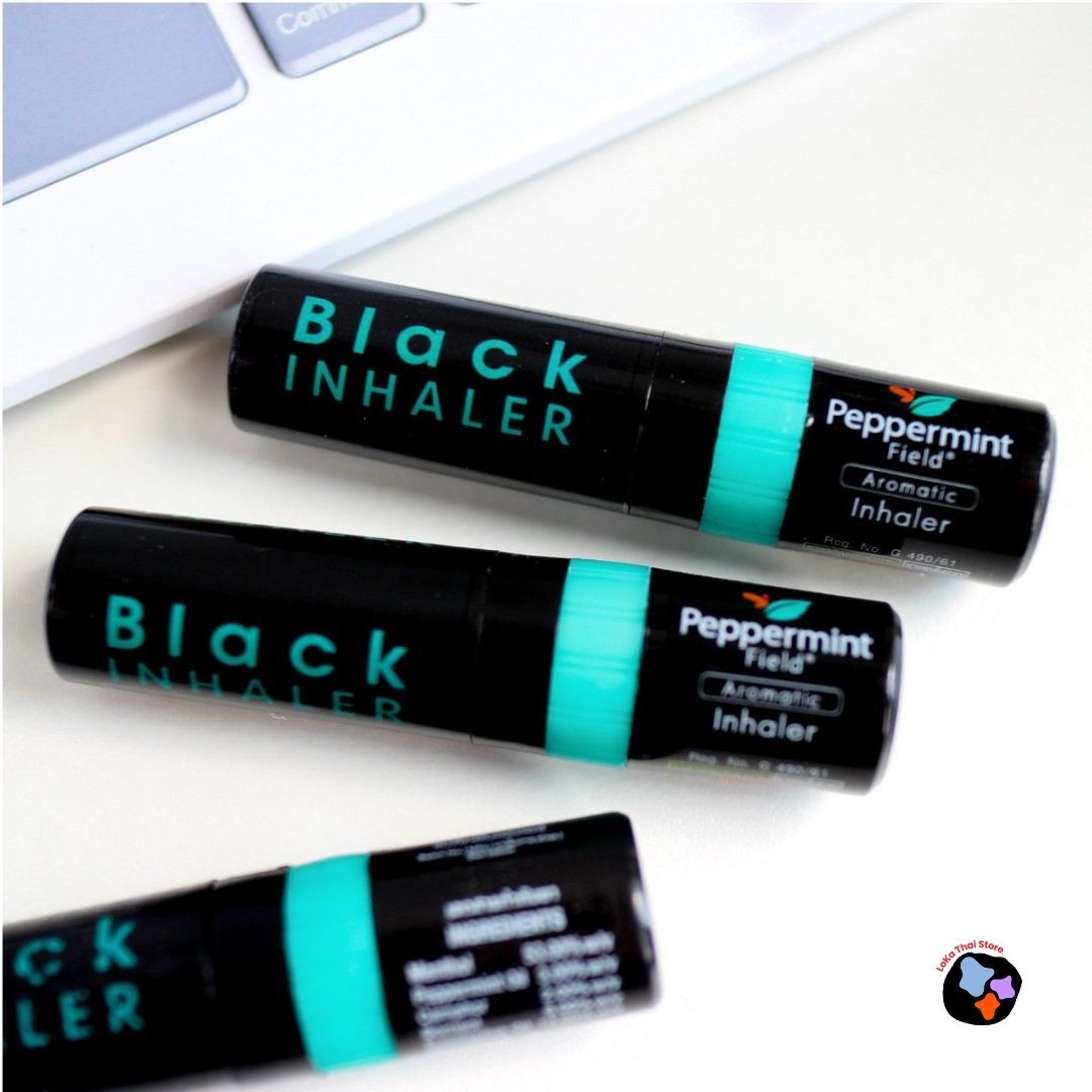 Peppermint Field Black Inhaler Thai Herbal 1 Pc