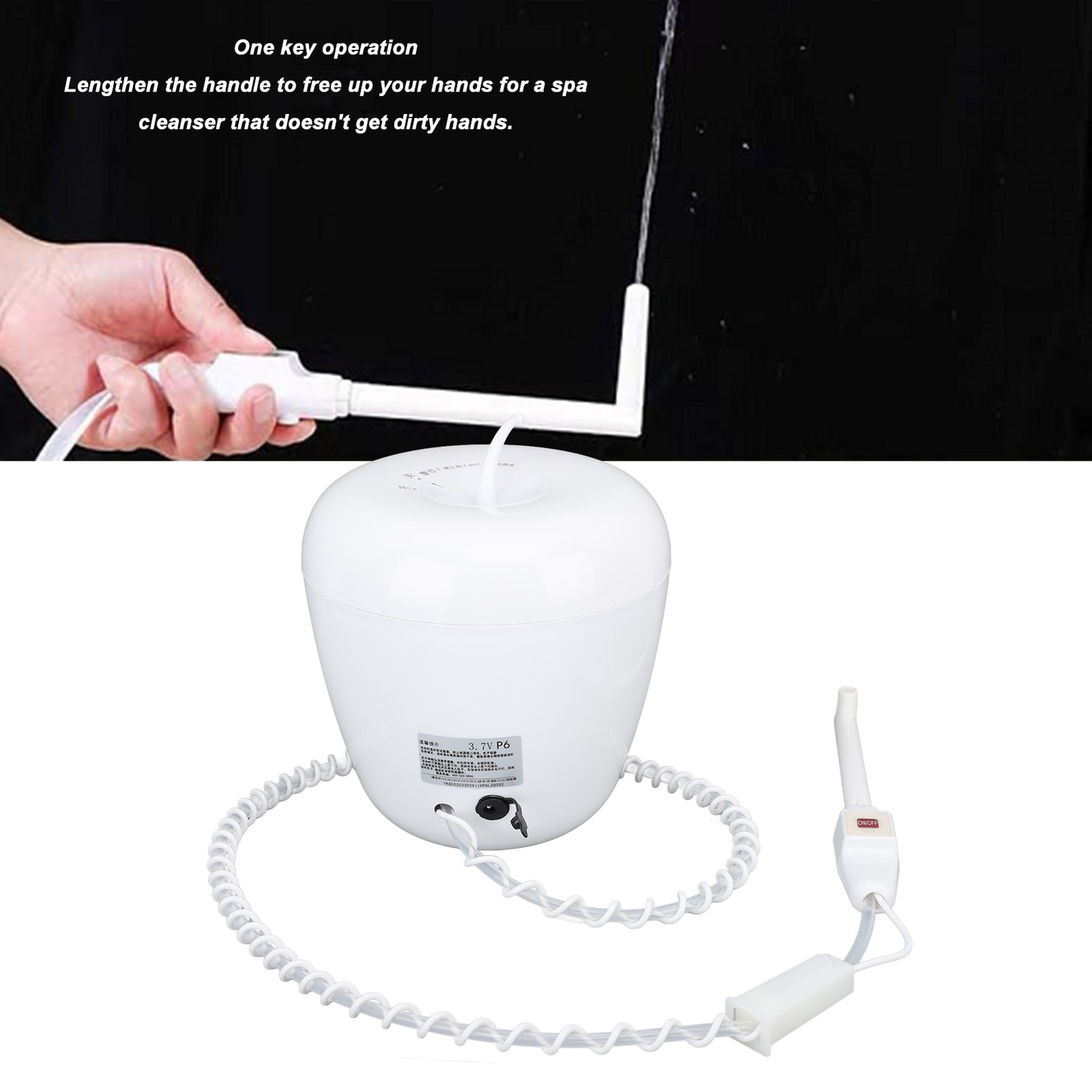 2000ml Electric Enema Bucket Kit With Extended Handle 2.2W Automatic Enema N