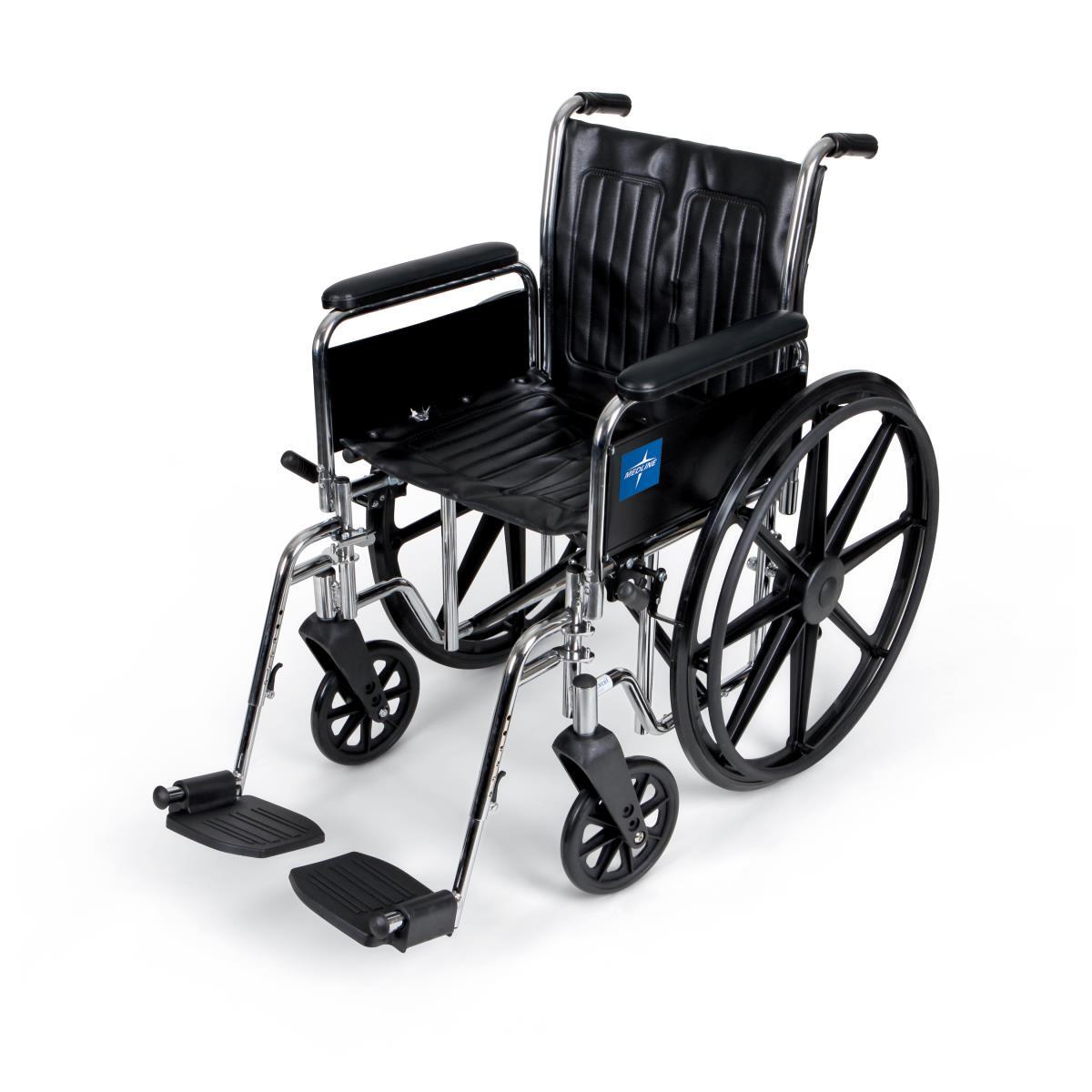 Excel 2000 Series Wheelchairs 18″ Seat, Removable Full Length Arms, SA Leg Rests