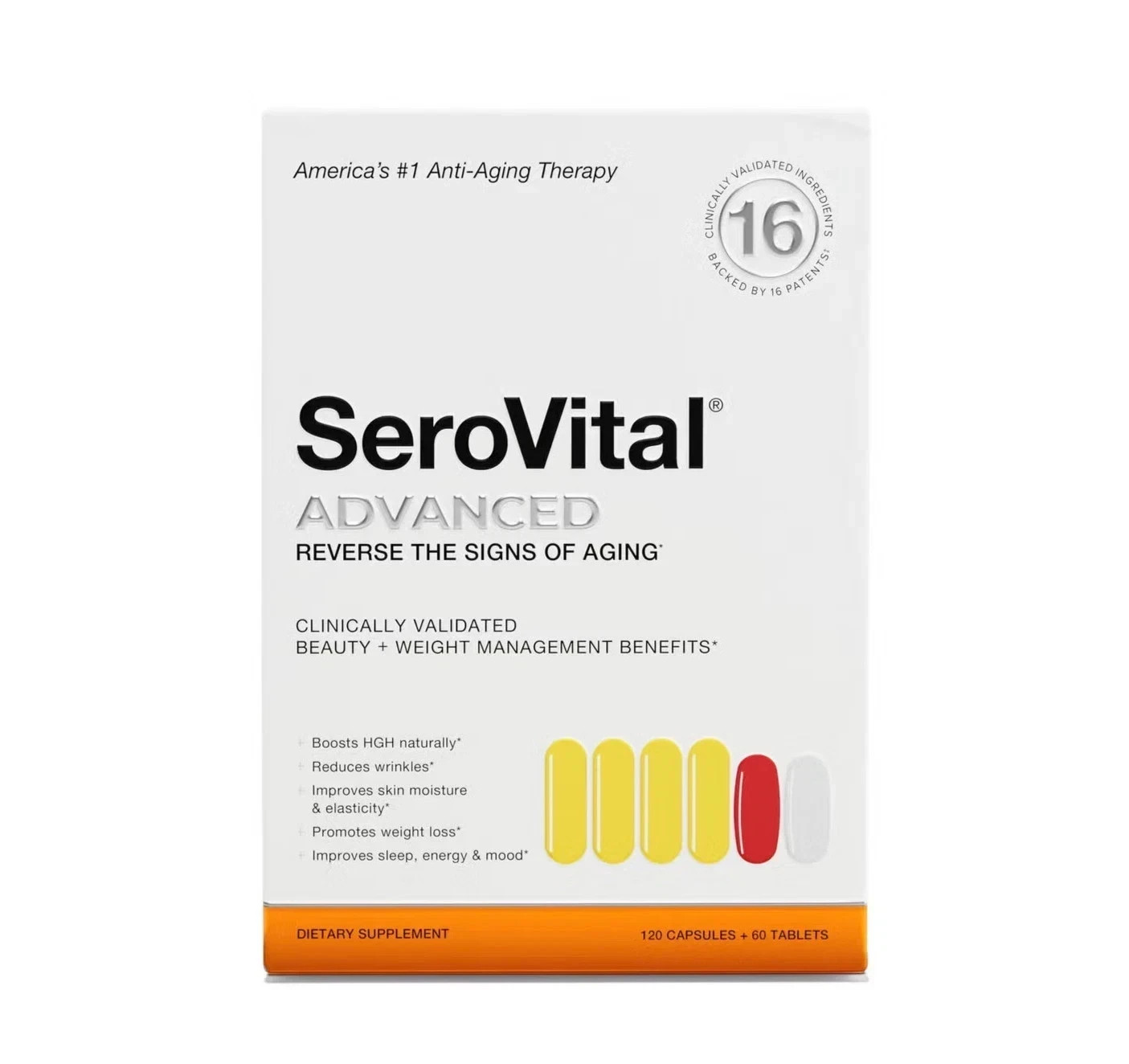 SeroVital Advanced Dietary Supplement 120 Capsules + 60 Tablets