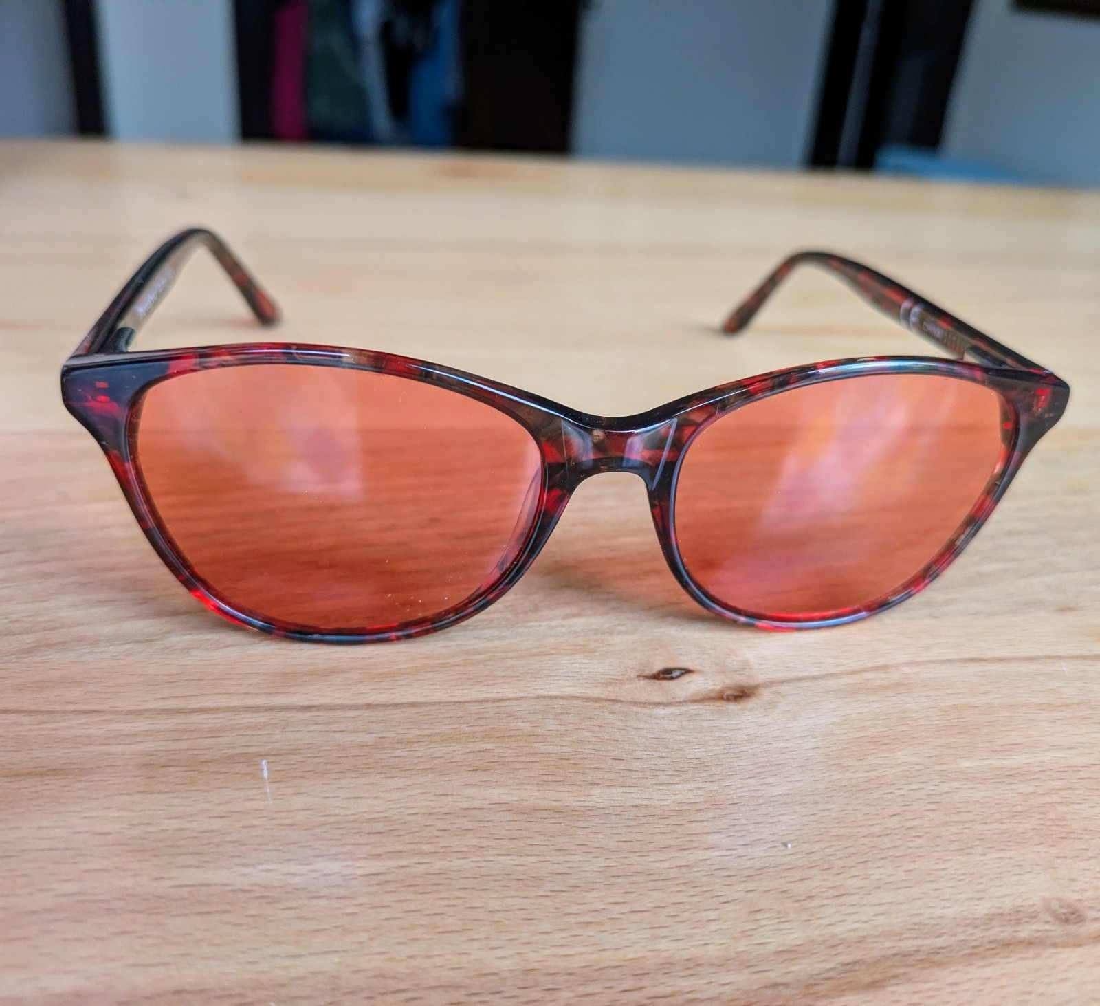 TheraSpecs Audrey: Migraine & Light Sensitivity Glasses Grey Blue Frames