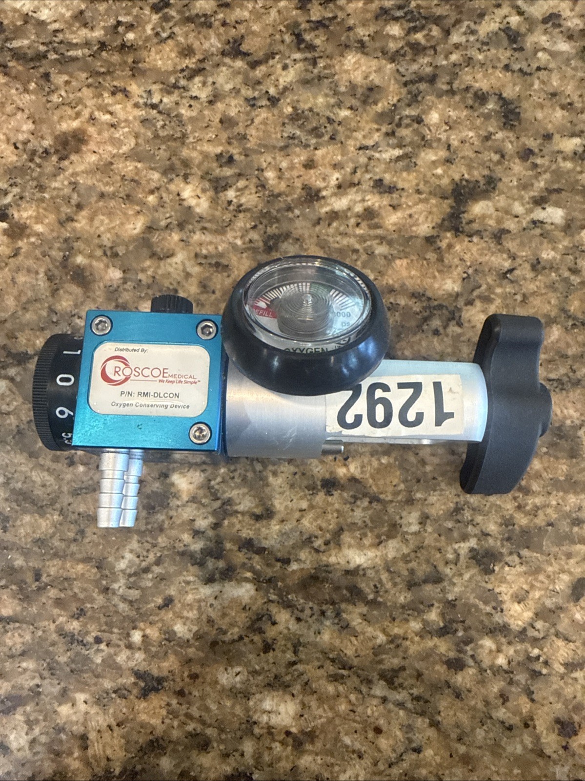 OXYGEN REGULATOR dual Lumen Conserving Regulator ROSCOE