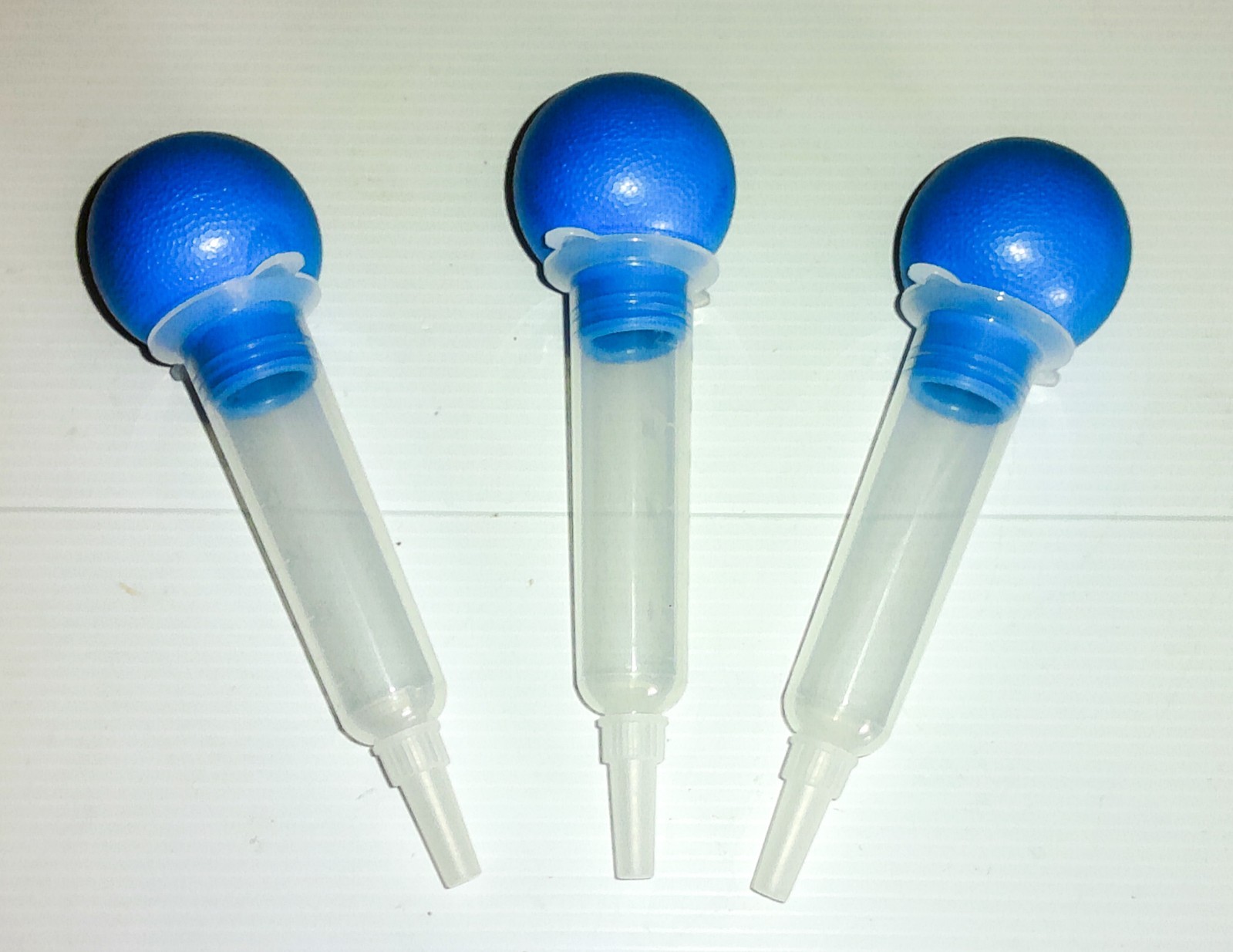 3 – Bulb Irrigation Syringe 60 cc/ml with Tip Protector (NO Needle) – NEW