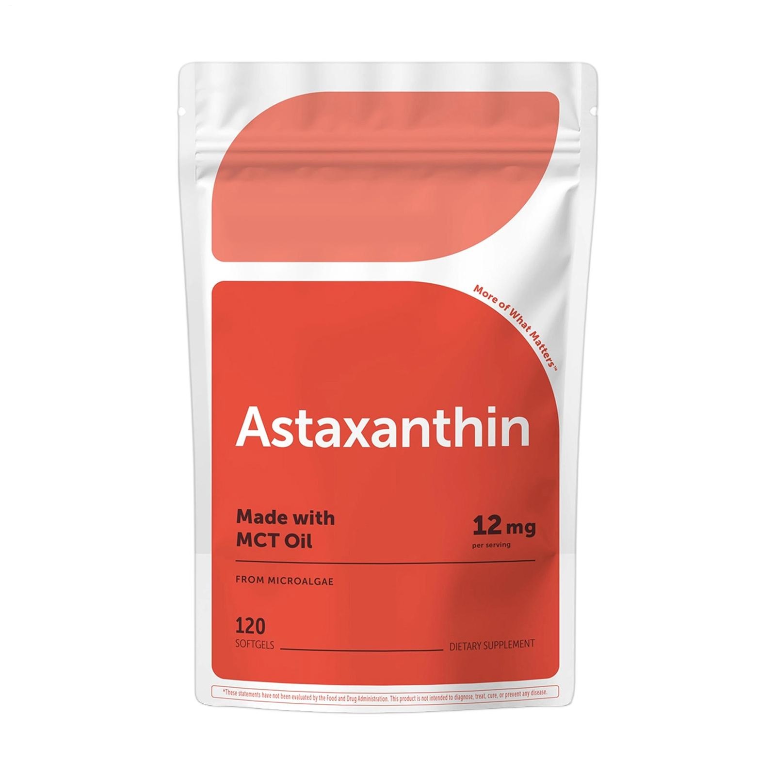 Astaxanthin Softgels 24mg 120 Count Micro Ingredients Month Supply Strength