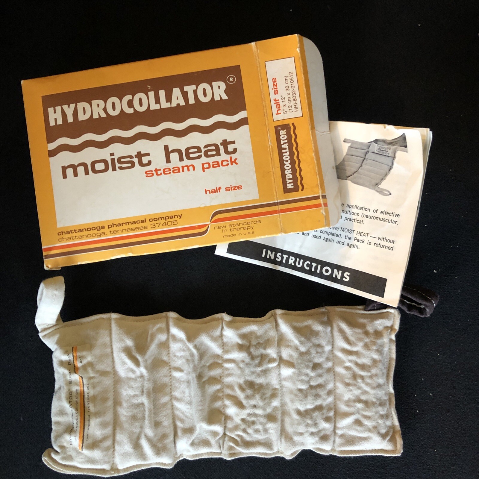 Hydrocollator Moist Heat Steam Pack Vtg box Chattanooga Pharmacal Co