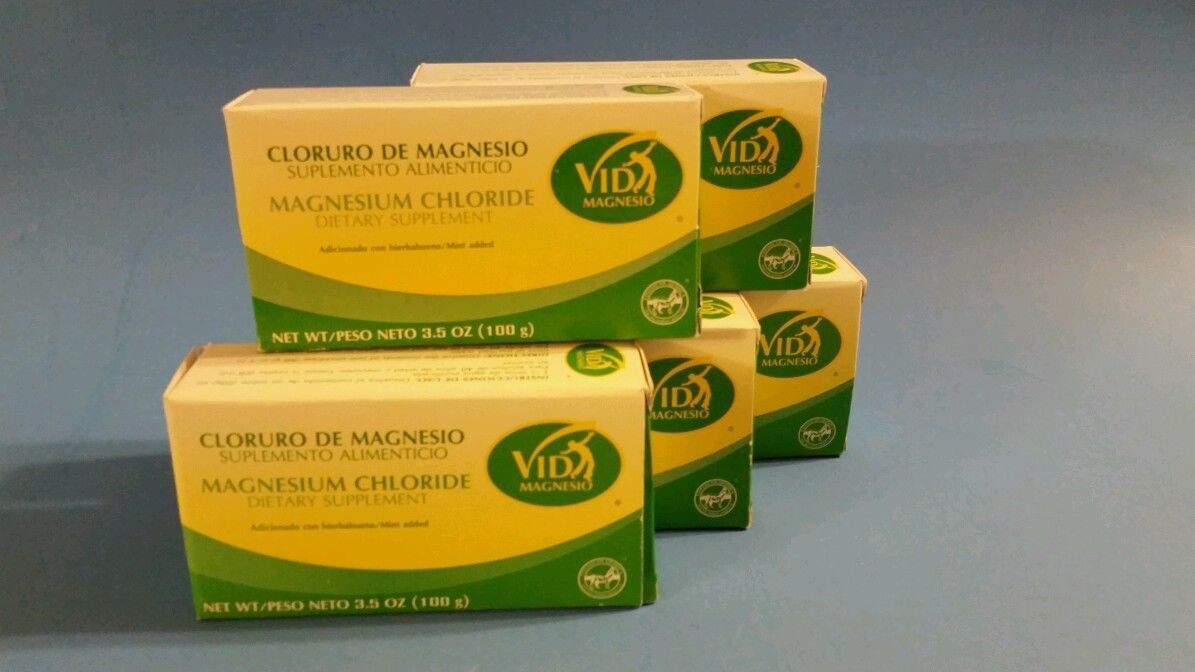 Magnesium Chloride 50g ( 10PK ) Cloruro de Magnesio 50g each ( Vida Magnesio )