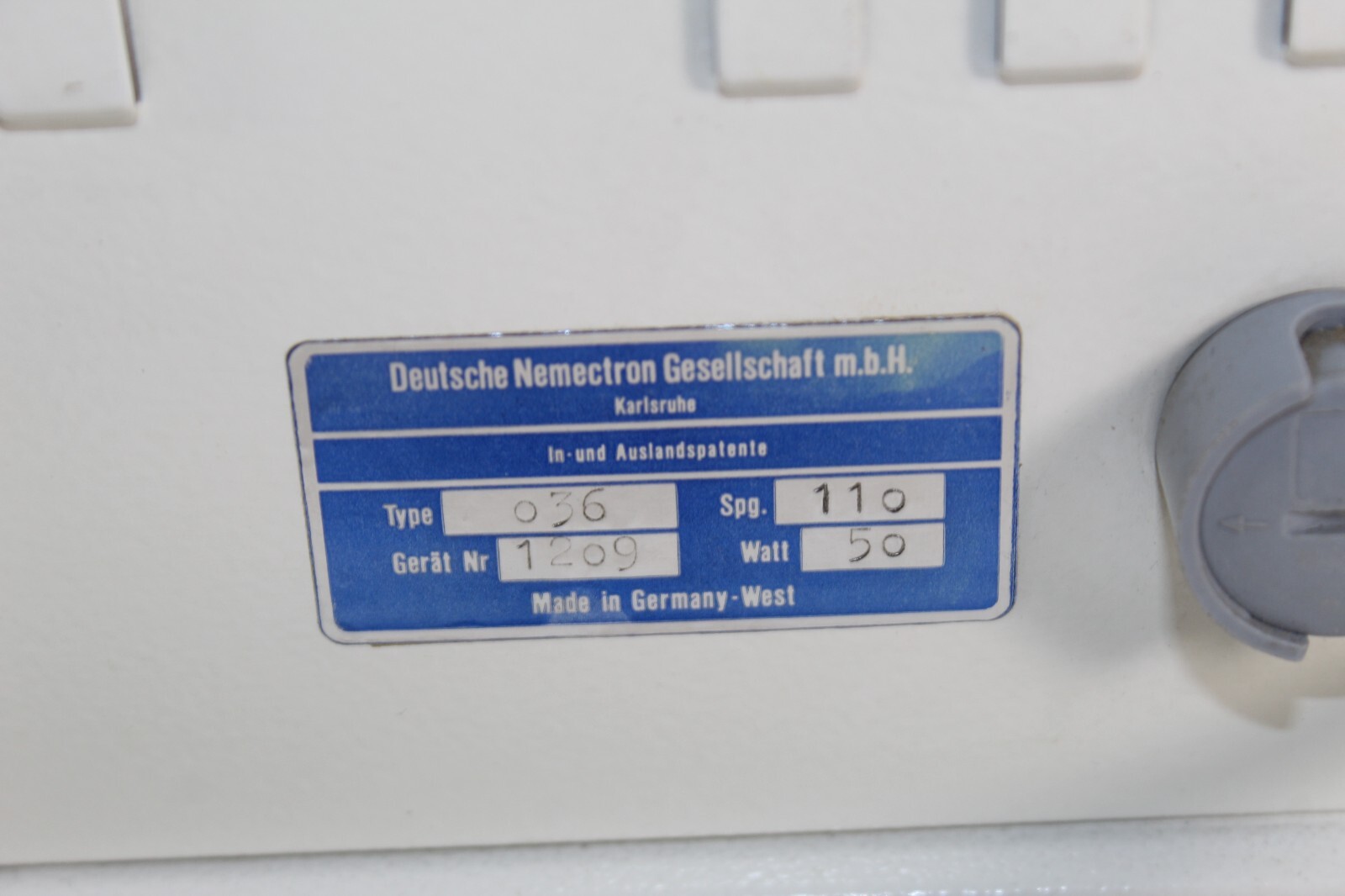 Nemectron Cellutron Unit – Made in West Germany – Beauty Electrotherapy Device
