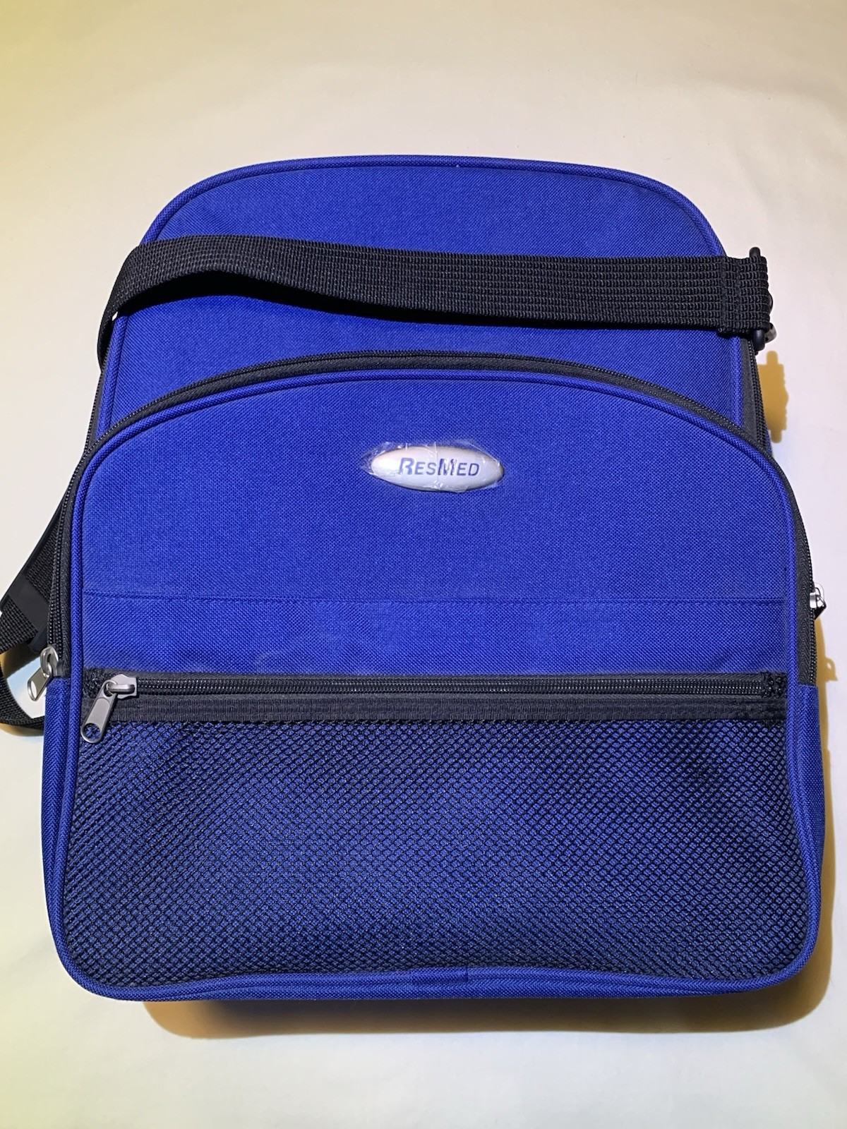 ResMed Travel Bag Backpack Carry Case Medical Tote Blue Canvas Zip Pocket +