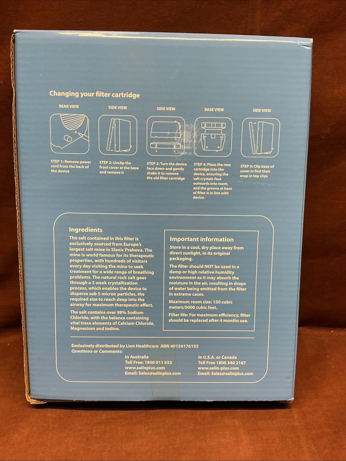 NEW Salin Plus Replacement Salt Filter Cartridge For Salt Therapy Device
