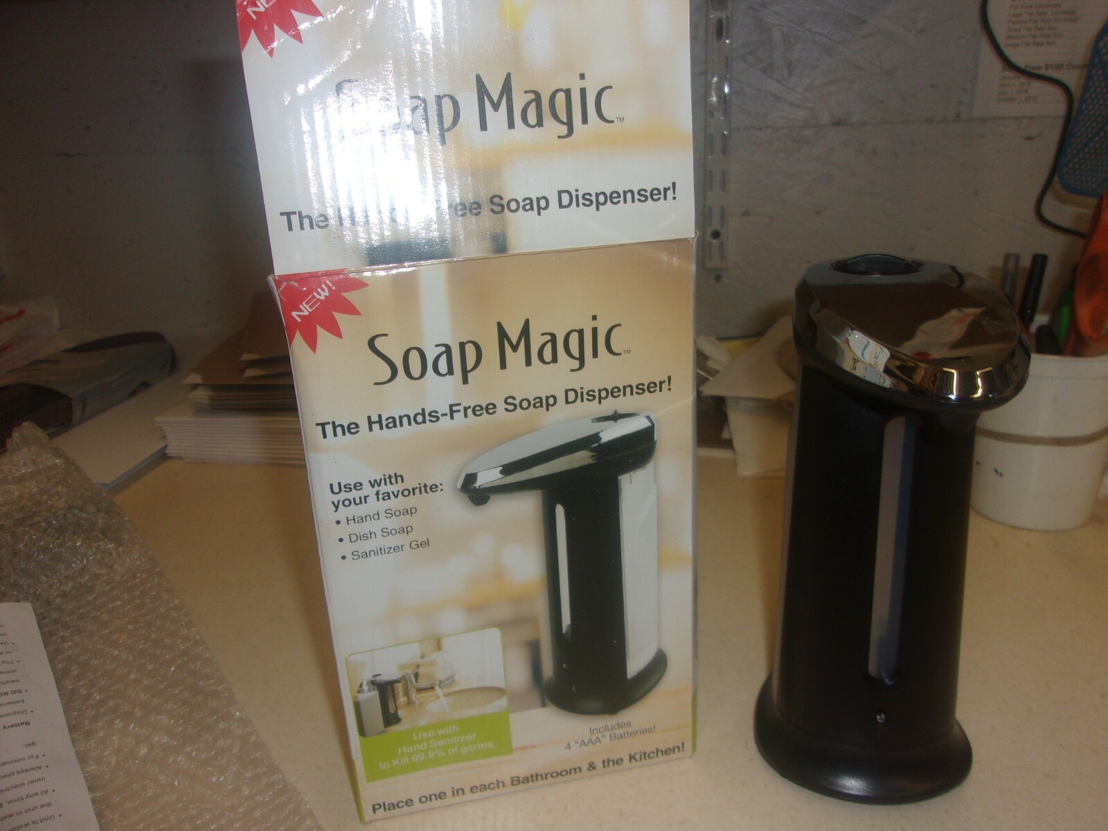 SOAP MAGIC MOTION ACTIVATED SOAP OR GEL DISPENSER Hand Sanitizer