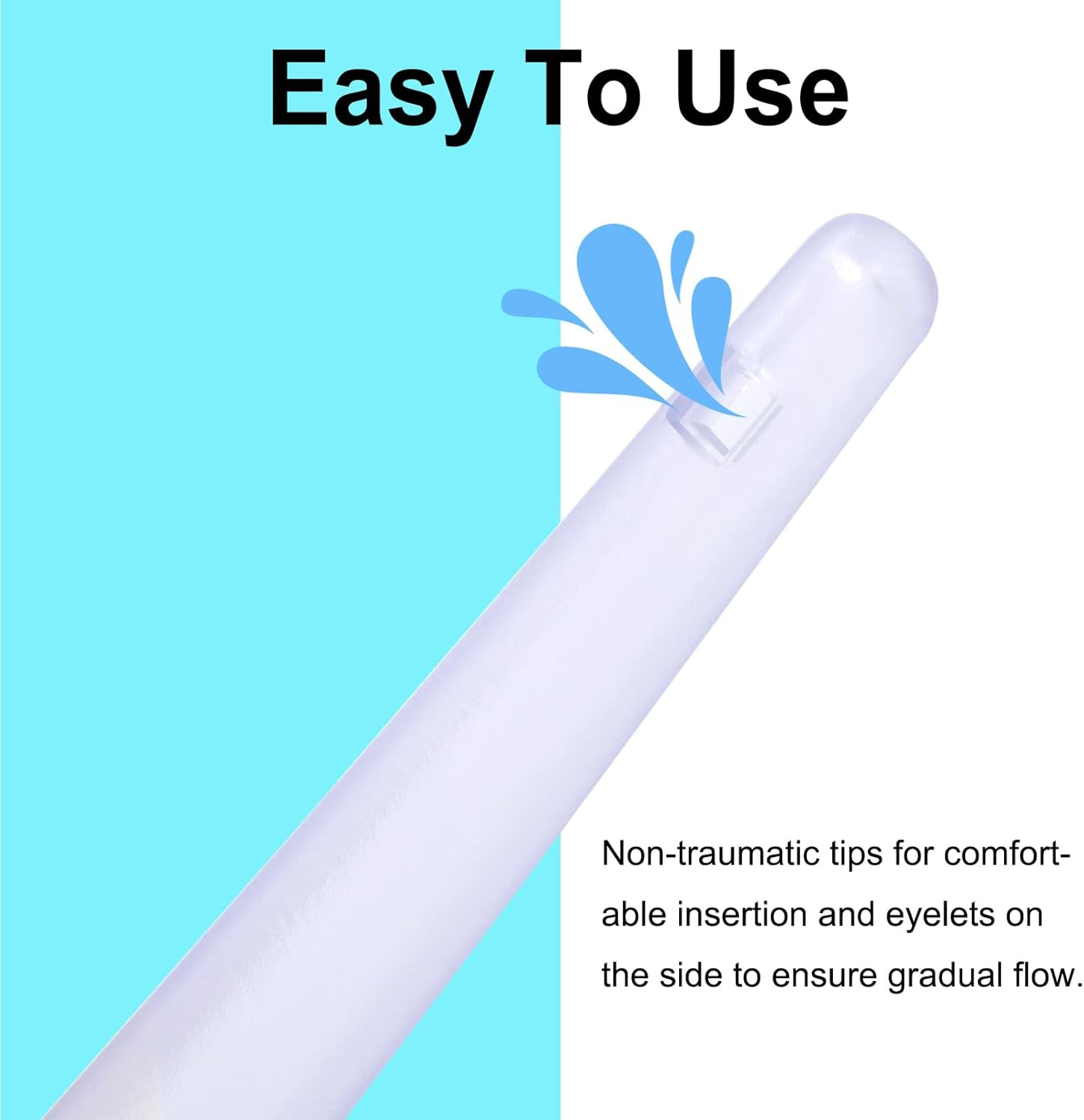 20 Pcs Enema Replacement Flexible Tips for Enema Kit with Connectors, Soft En…